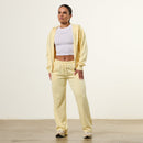 Vanquish Essential Butter Yellow Cropped Zip Through Hoodie 3枚目の画像