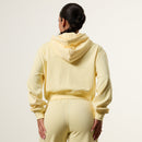 Vanquish Essential Butter Yellow Cropped Zip Through Hoodie 4枚目の画像