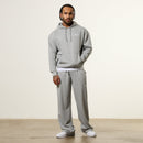 Vanquish Essential Grey Melange Oversized Pullover Hoodie 5枚目の画像
