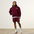 Vanquish Bodybuilding Oxblood Oversized Boxy Pullover Hoodie 2枚目の画像