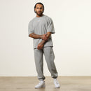 Vanquish Essential V2 Grey Melange Oversized Boxy T Shirt 5枚目の画像