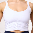 Vanquish Enhance Wimbledon White Ruched Vest 5枚目の画像