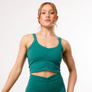 Vanquish Enhance Forest Green Ruched Vest 1枚目の画像