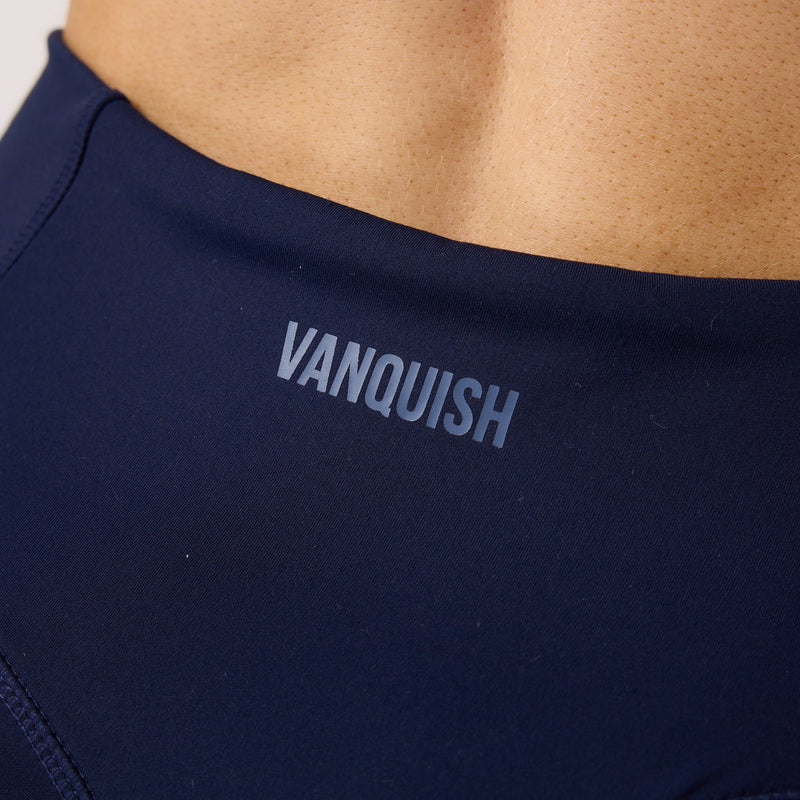 Vanquish Enhance Navy Blue Ruched Leggings 3枚目の画像