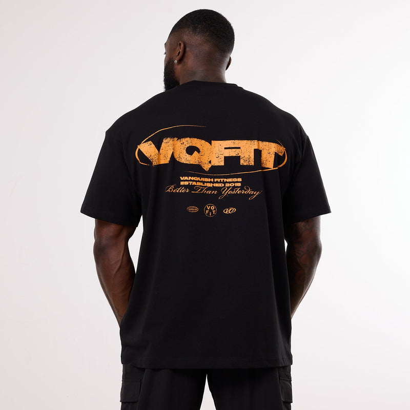 Vanquish TSP VQFIT Revolve Oversized Black T Shirt 4枚目の画像