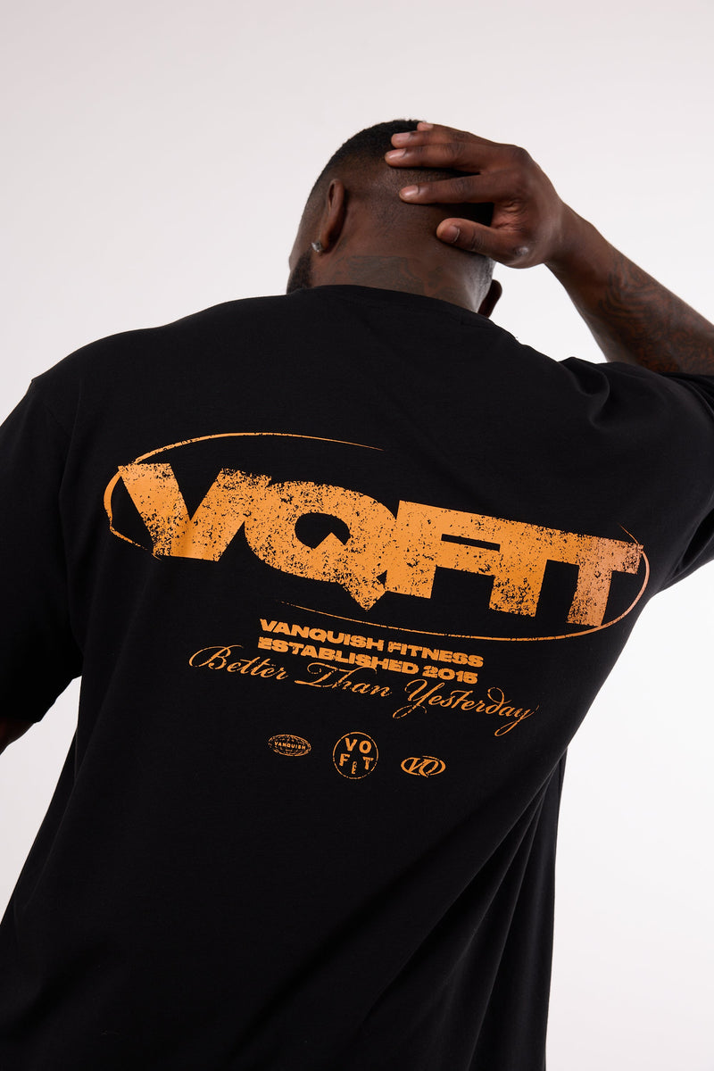 Vanquish TSP VQFIT Revolve Oversized Black T Shirt 8枚目の画像