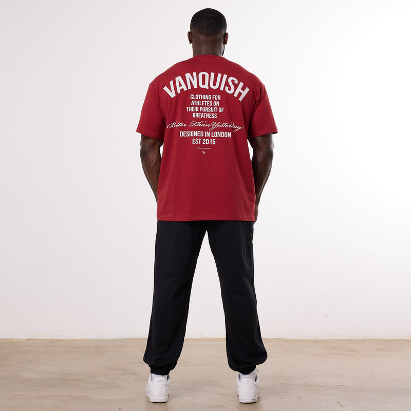 Vanquish TSP Pursuit Burgundy Oversized T Shirt 3枚目の画像