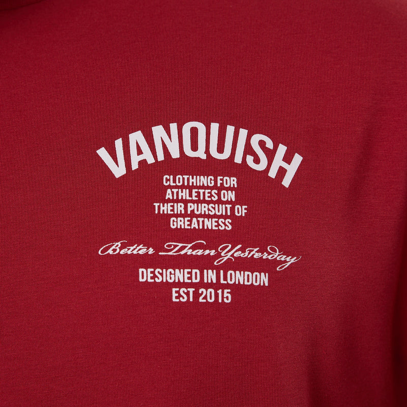 Vanquish TSP Pursuit Burgundy Oversized T Shirt 5枚目の画像