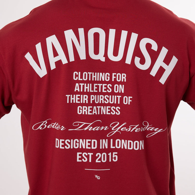 Vanquish TSP Pursuit Burgundy Oversized T Shirt 6枚目の画像