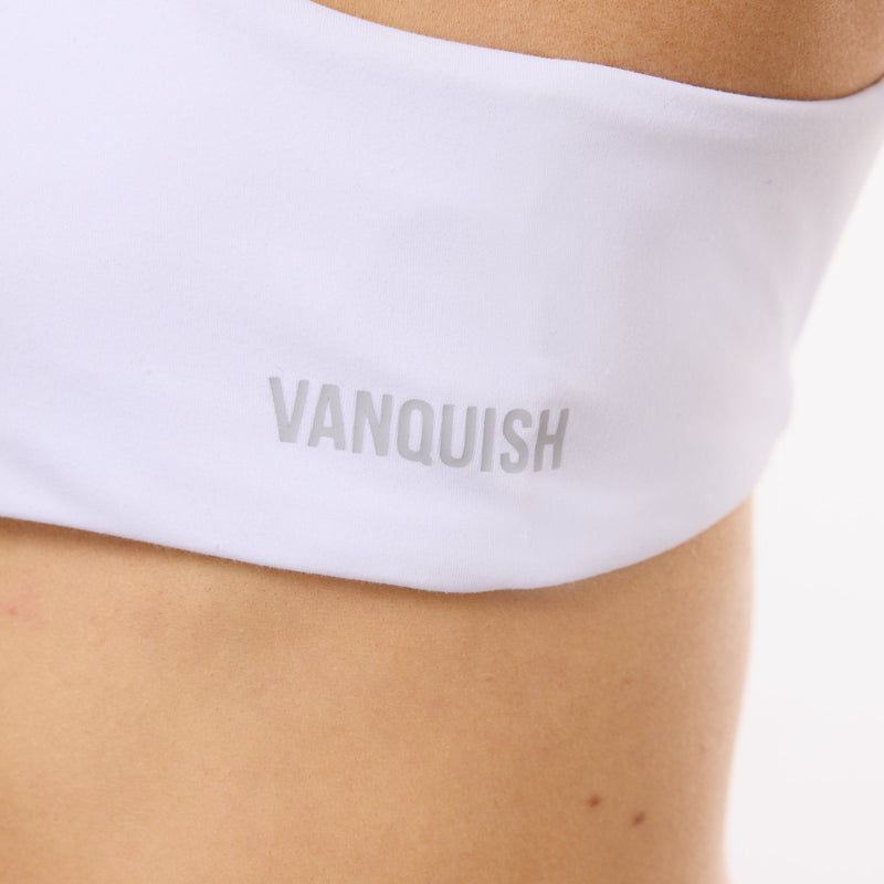 Vanquish Enhance Wimbledon White Minimal Open Back Bra 4枚目の画像