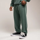 WASHED GREEN OVERSIZED CUFFED SWEATPANTS 1枚目の画像