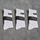 Vanquish White Front Knit Organic Socks 3 Pack 1枚目の画像