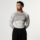 TRIBAL COMPRESSION LIGHT GREY LONG SLEEVE T SHIRT 1枚目の画像