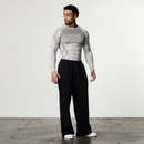 TRIBAL COMPRESSION LIGHT GREY LONG SLEEVE T SHIRT 4枚目の画像
