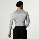 TRIBAL COMPRESSION LIGHT GREY LONG SLEEVE T SHIRT 2枚目の画像