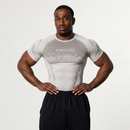 TRIBAL COMPRESSION LIGHT GREY SHORT SLEEVE T SHIRT 1枚目の画像