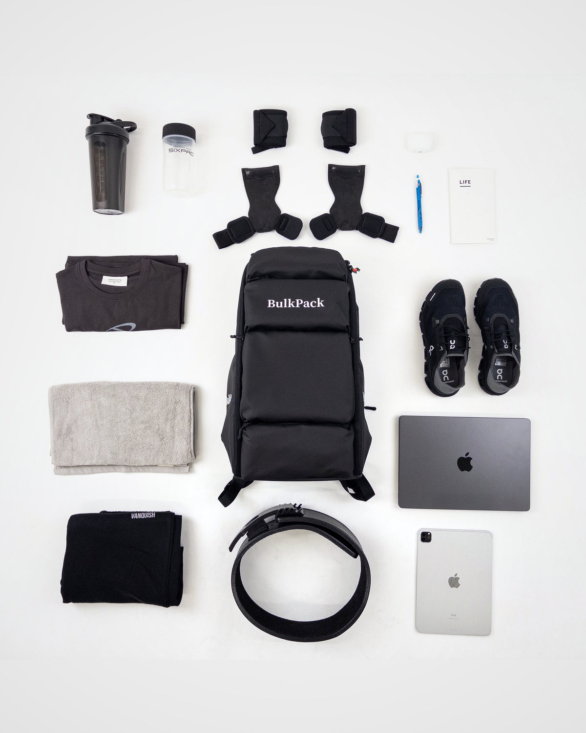 BulkPack とジム用品・PCの収納例