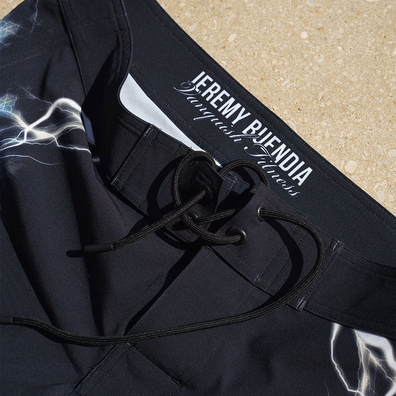 VQ Black and Blue Jeremy Buendia Men's Physique Board Shorts 4枚目の画像