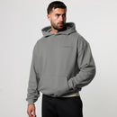 GRAFFITI GREY OVERSIZED HOODIE 1枚目の画像