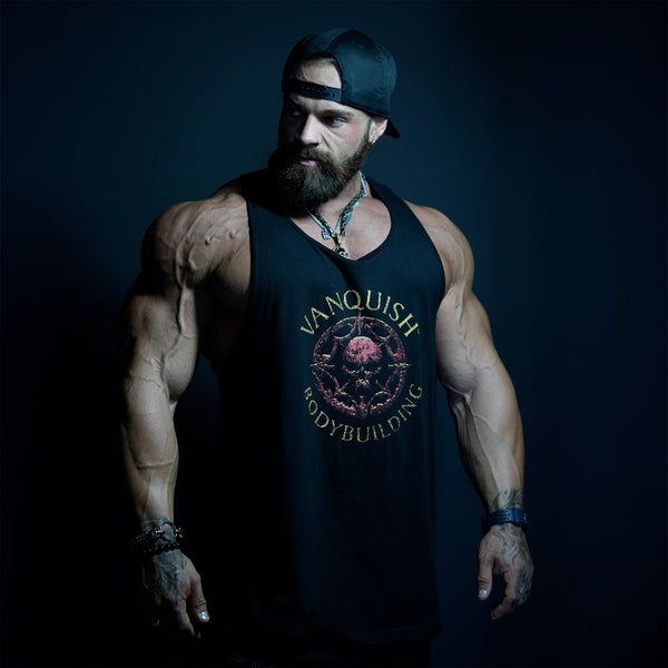 VQ X BADASS BLACK TANK TOP 1枚目の画像