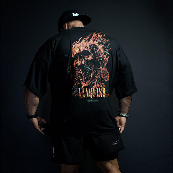 VQ X BADASS BLACK OVERSIZED T Shirt 1枚目の画像