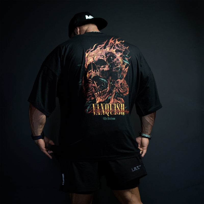 VQ X BADASS BLACK OVERSIZED T Shirt 1枚目の画像