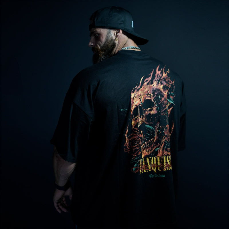 VQ X BADASS BLACK OVERSIZED T Shirt 2枚目の画像