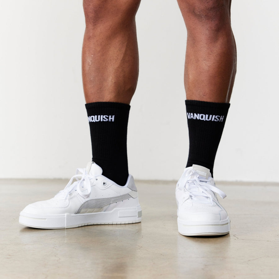 Vanquish Black Front Knit Organic Socks 1枚目の画像