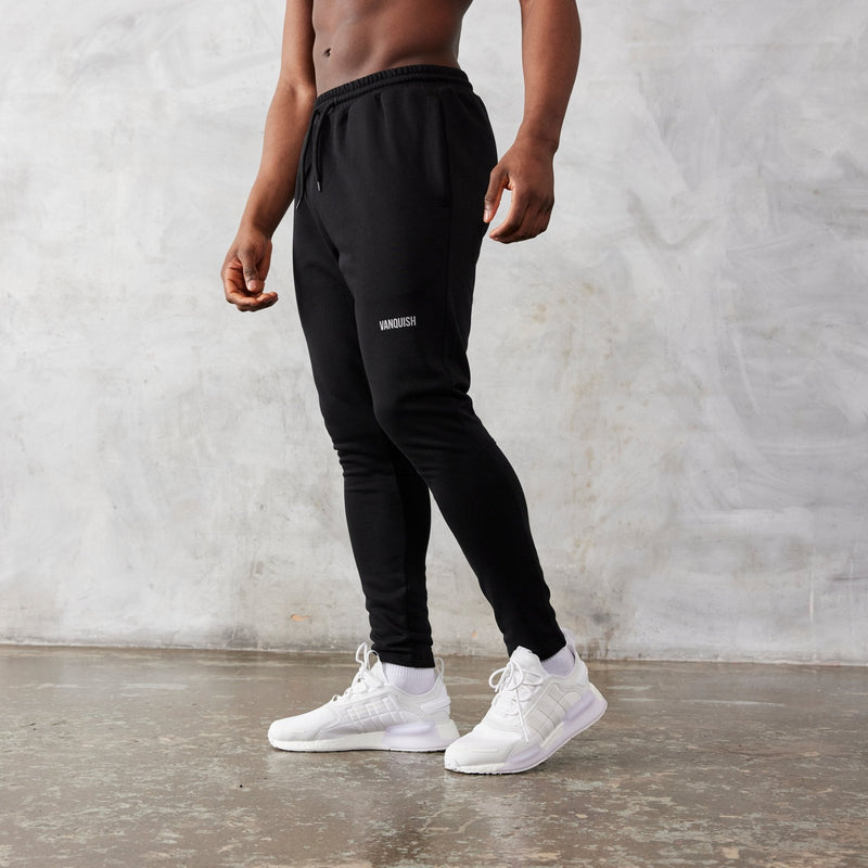 Vanquish Essential Black Tapered Fit Sweatpants 4枚目の画像