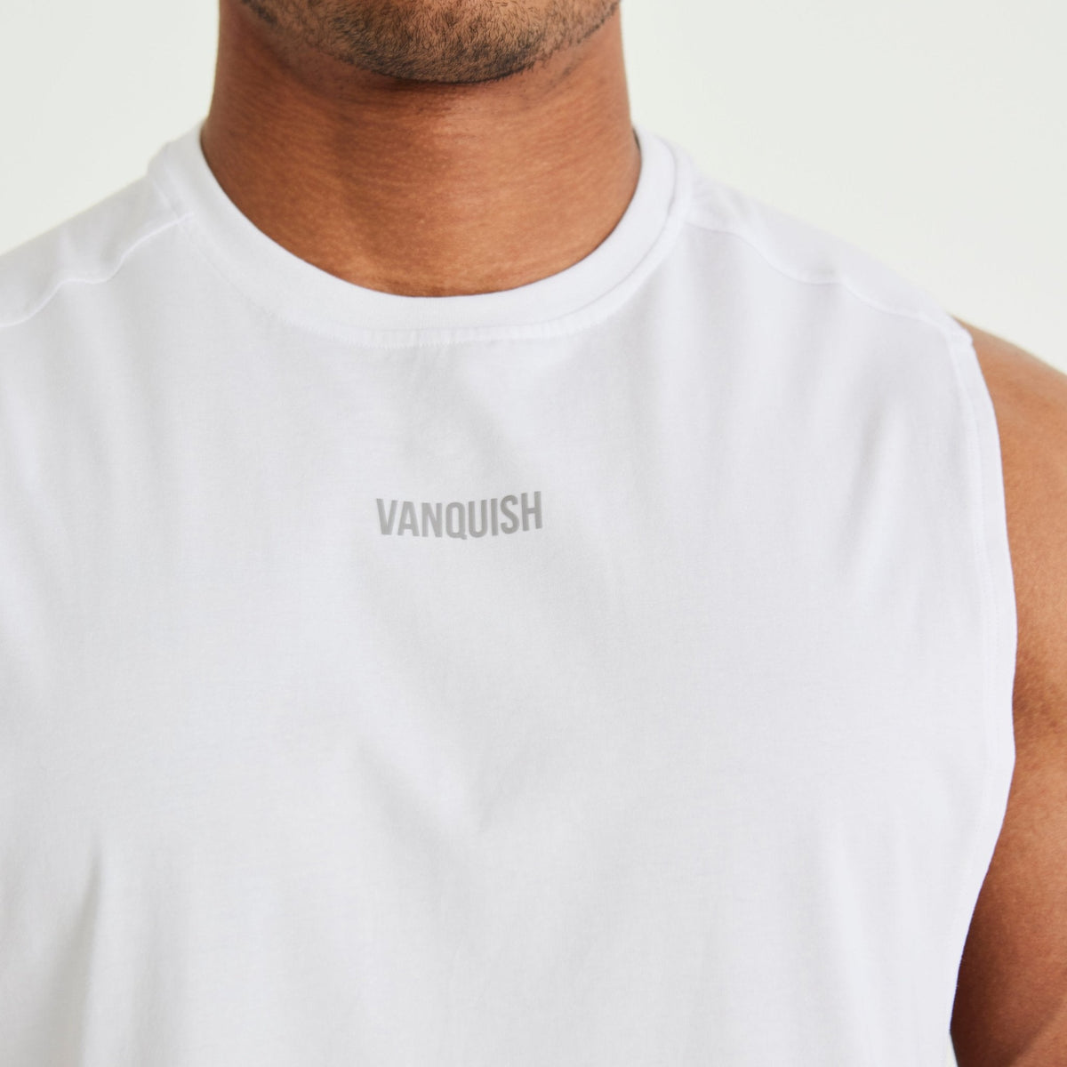 Vanquish Essential White Oversized Sleeveless T Shirt 10枚目の画像