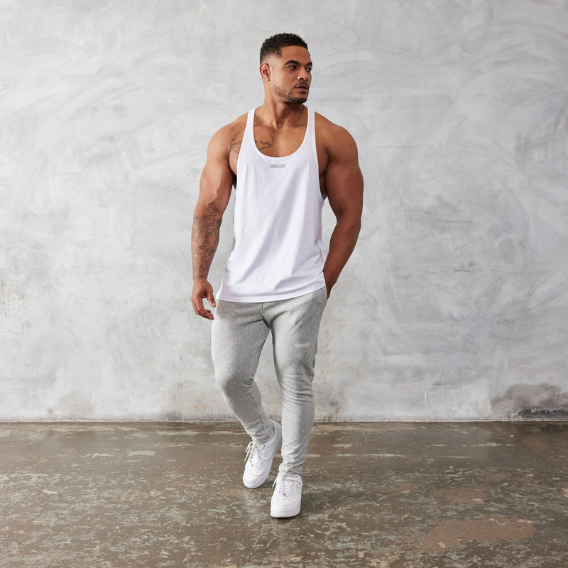 Vanquish Essential White Regular Fit Stringer Vest 4枚目の画像