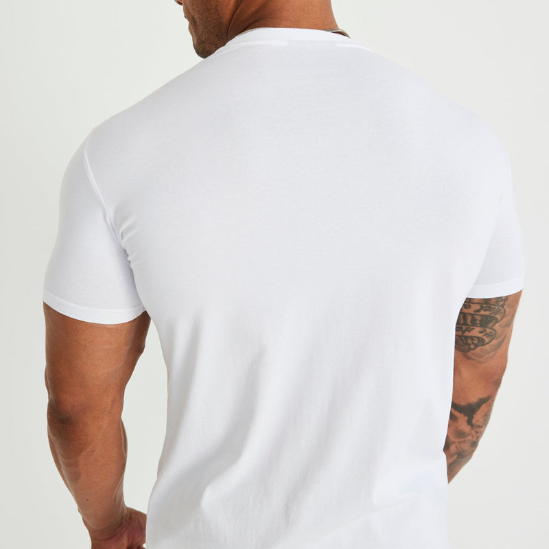 Vanquish Essential White Slim Fit Short Sleeve T Shirt 10枚目の画像