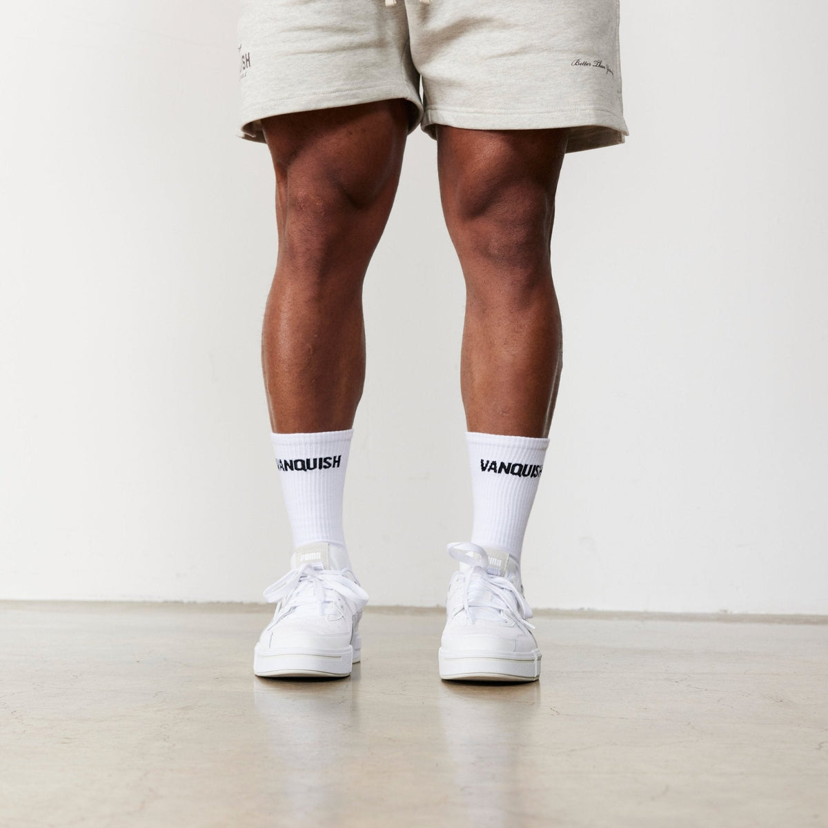 Vanquish White Front Knit Organic Socks 2枚目の画像