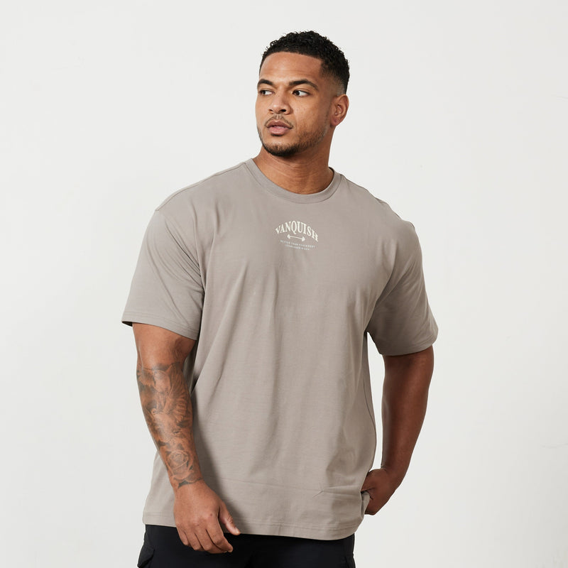 Vanquish TSP Zinc Grey Barbell Oversized T Shirt 4枚目の画像