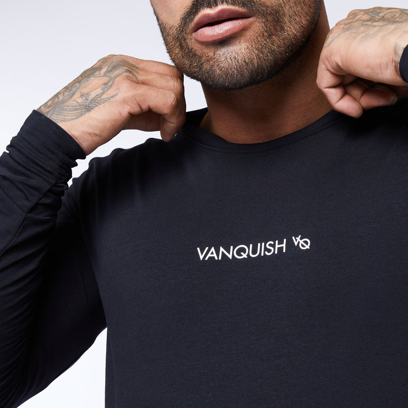 【Smallのみ】VANQUISH FITNESS Coreモデル ブラック 長袖 Tシャツ