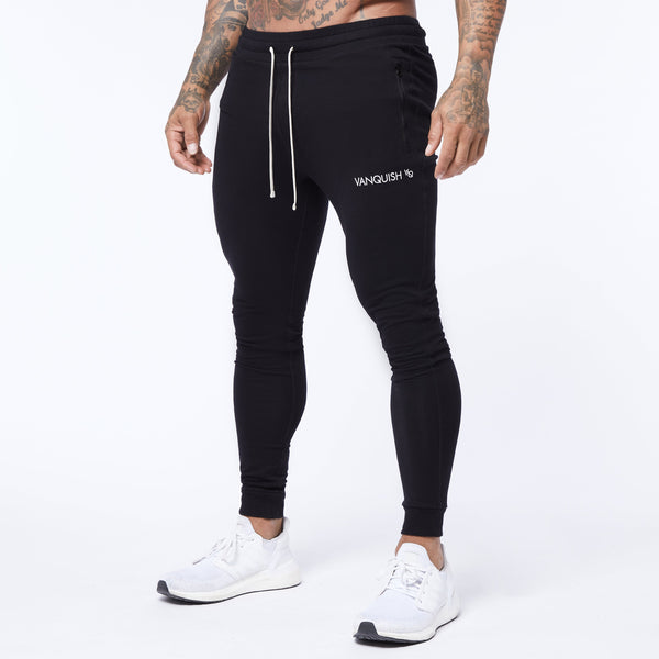 Vanquish Core Black Tapered Sweatpants 1枚目の画像