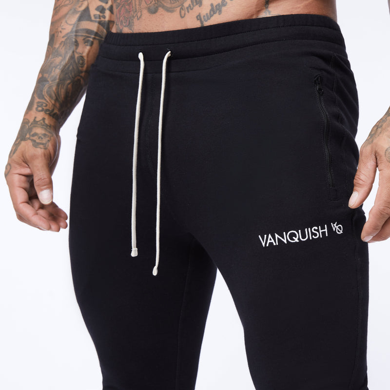Vanquish Core Black Tapered Sweatpants 2枚目の画像