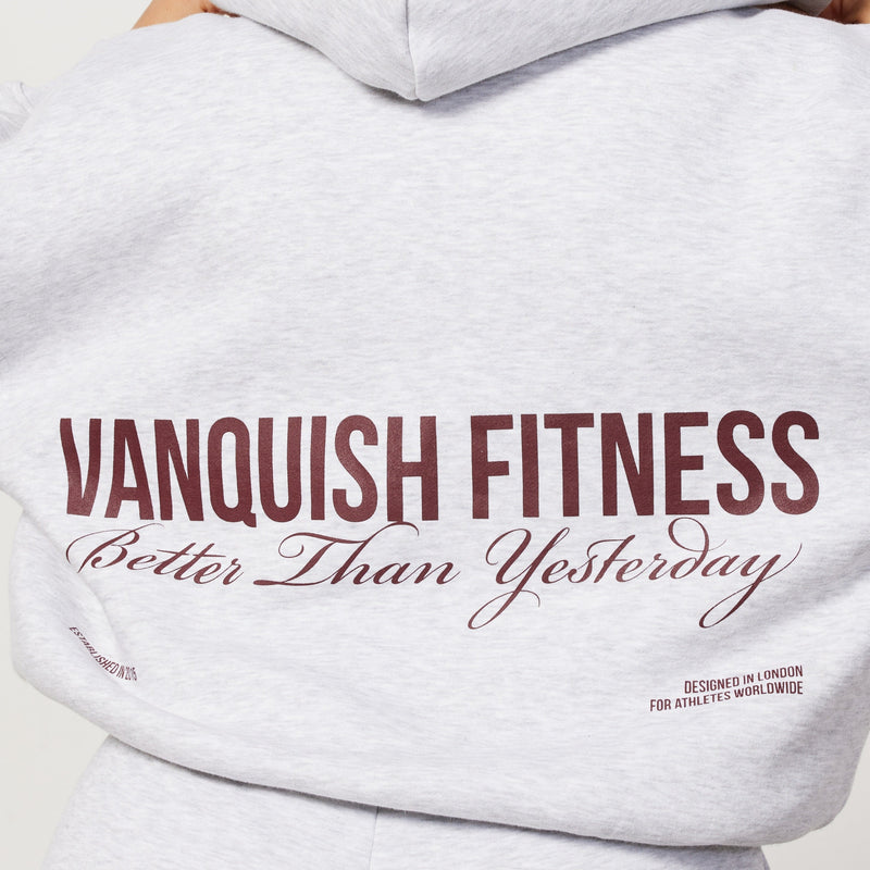 Vanquish Oat Marl Rejuvenate Full Zip Oversized Hoodie 3枚目の画像