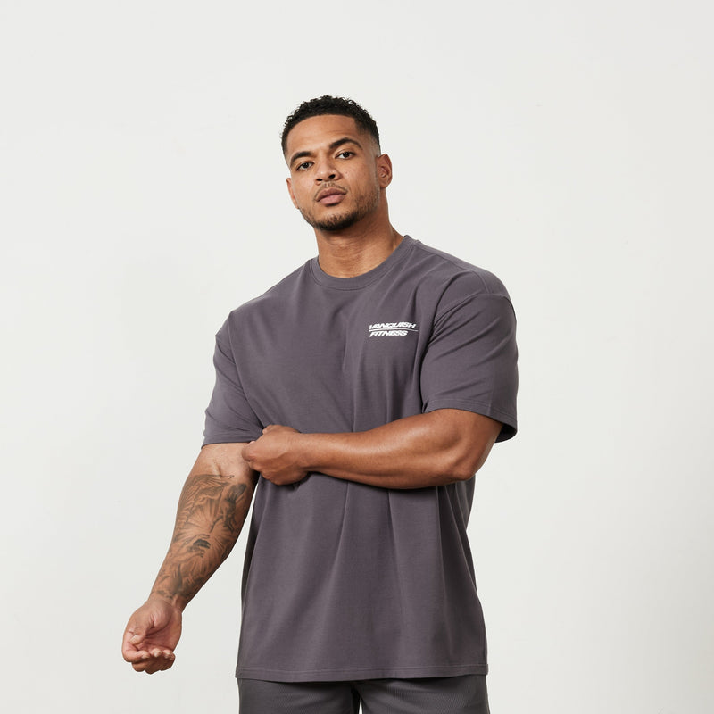Vanquish Speed Charcoal Grey Oversized T Shirt 1枚目の画像