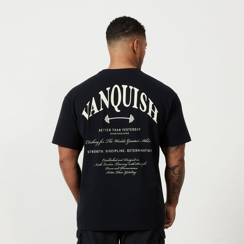 Vanquish TSP Black Barbell Oversized T Shirt 1枚目の画像