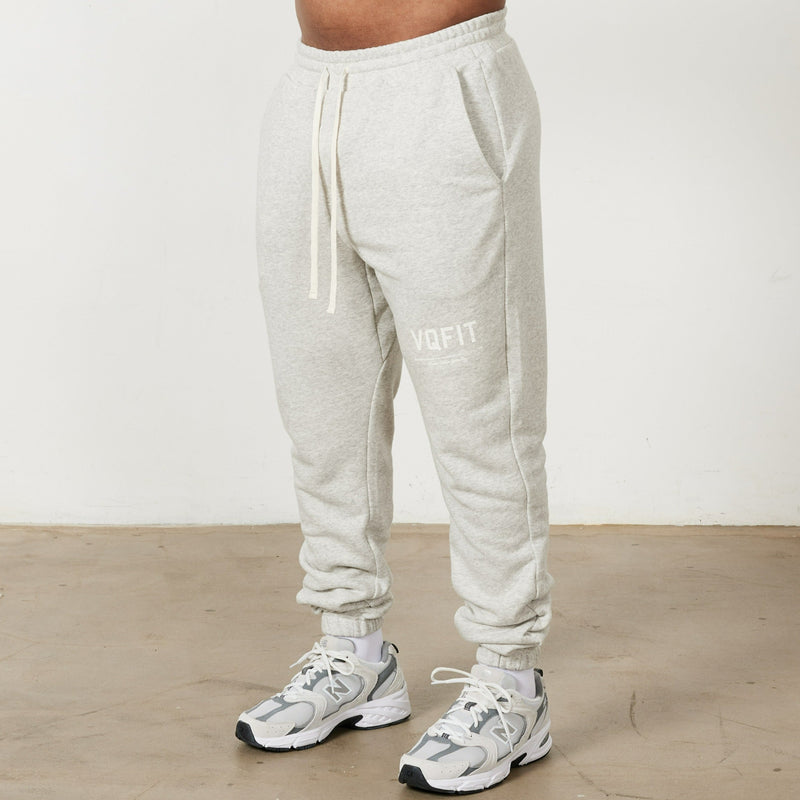 Vanquish VQFIT Distressed Print Oat Marl Tapered Sweatpants 1枚目の画像