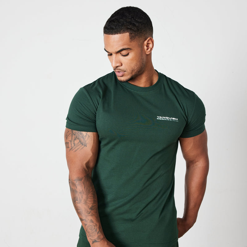 Vanquish Green Athletics Division Fitted T Shirt 1枚目の画像