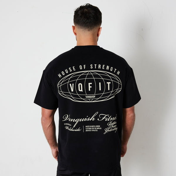 Vanquish TSP Black Worldwide Oversized T Shirt 1枚目の画像