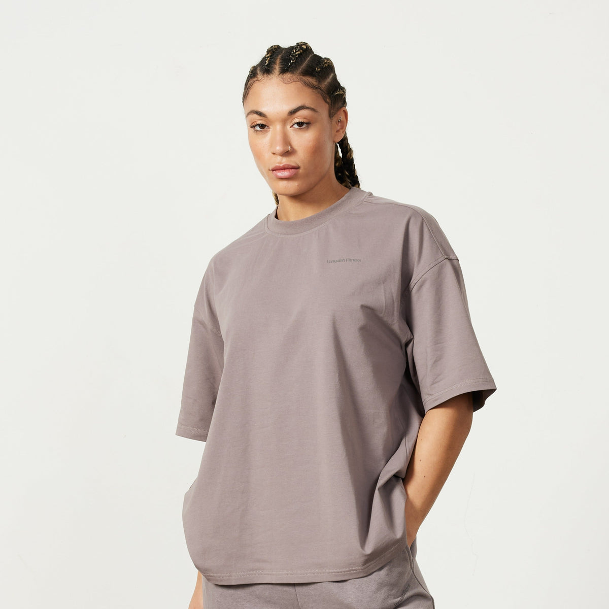 Vanquish Restore Cinder Brown Oversized T Shirt 1枚目の画像