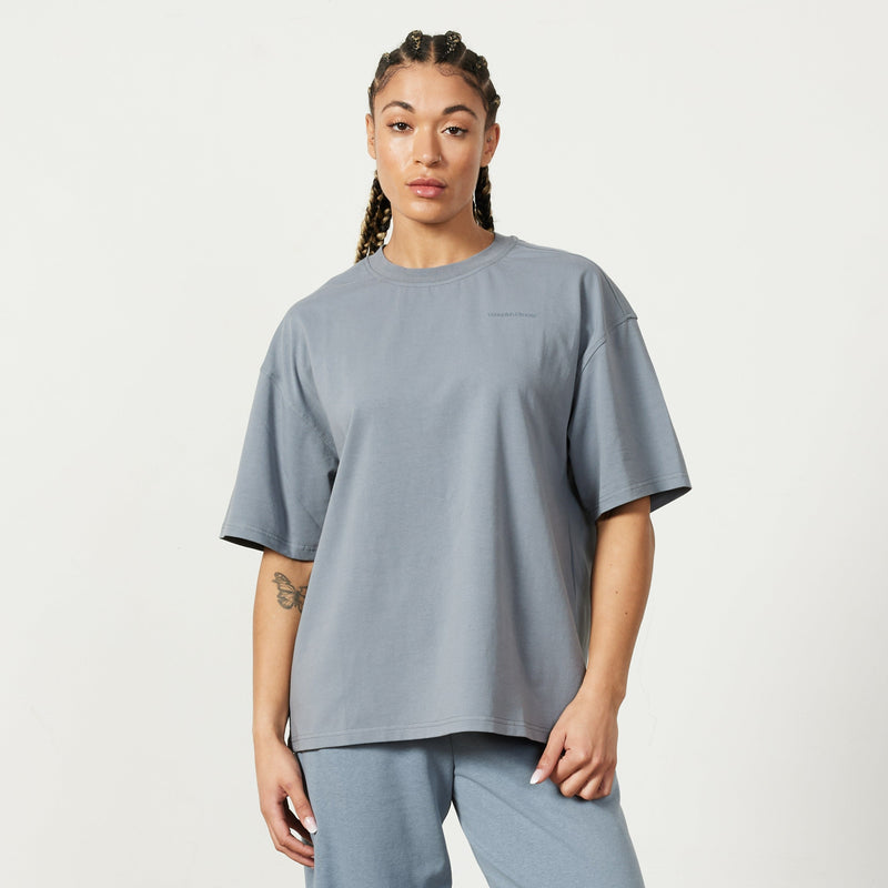 Vanquish Restore Slate Grey Oversized T Shirt 1枚目の画像