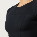 Vanquish Restore Black Ribbed Cap Sleeve T Shirt 3枚目の画像