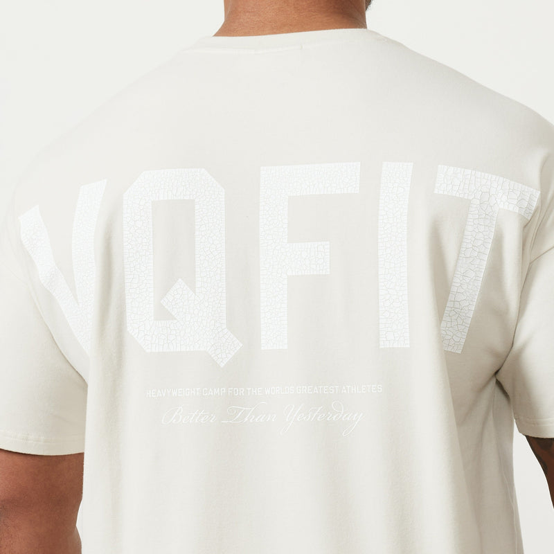 Vanquish VQFIT Distressed Print Pebble Oversized T Shirt 2枚目の画像
