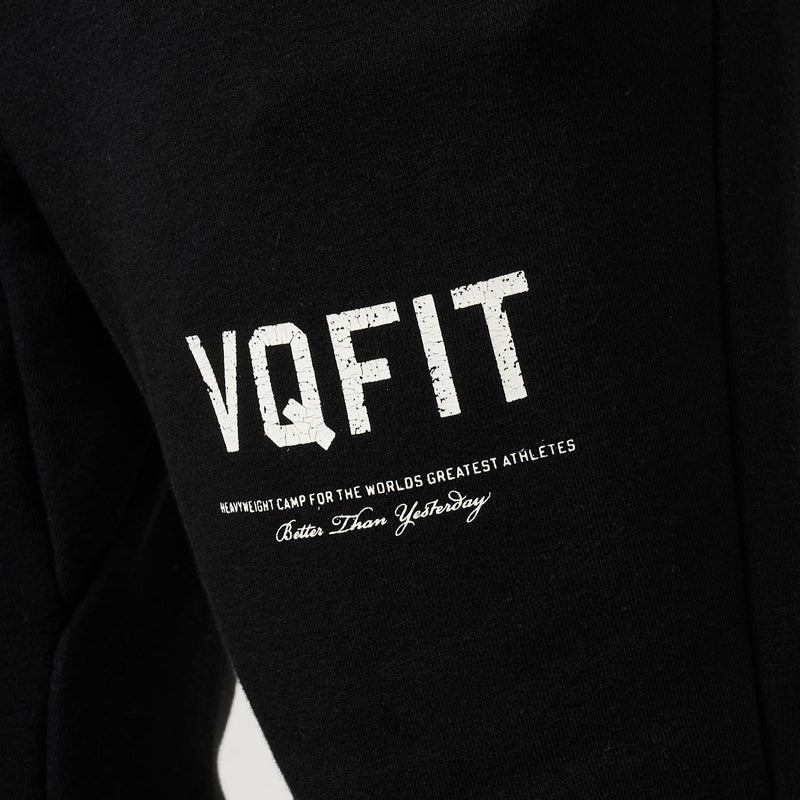 Vanquish VQFIT Distressed Print Black Tapered Sweatpants 2枚目の画像