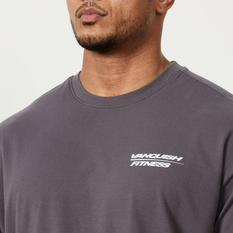 Vanquish Speed Charcoal Grey Oversized T Shirt 3枚目の画像
