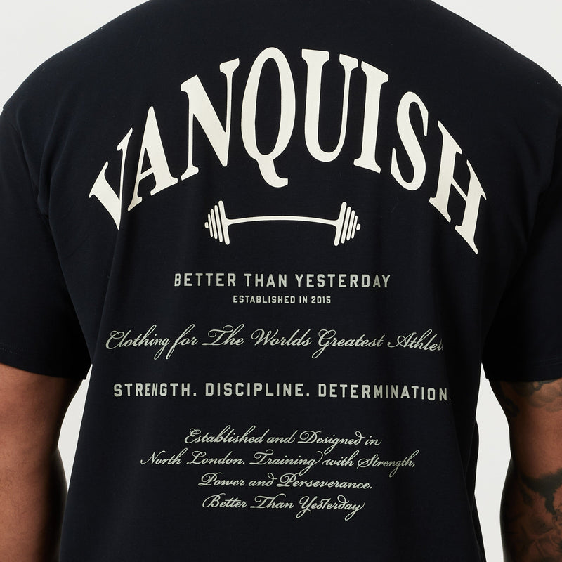 Vanquish TSP Black Barbell Oversized T Shirt 3枚目の画像